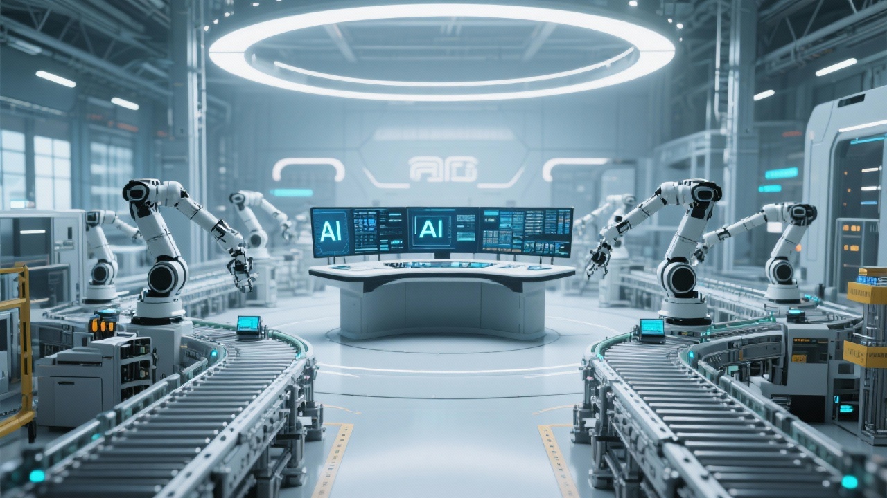 Smart factory with AI-PLC integration